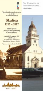 Skalica 1217 - 2017, 25.8.2017 - pozv+ínka